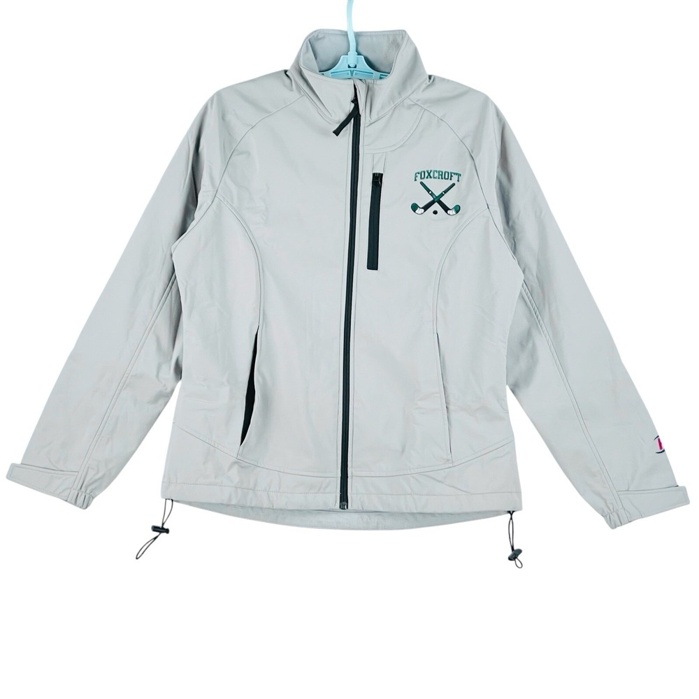 Boathouse Sport Women's Grey Jacket Size Medium Full Zip FOXCROFT